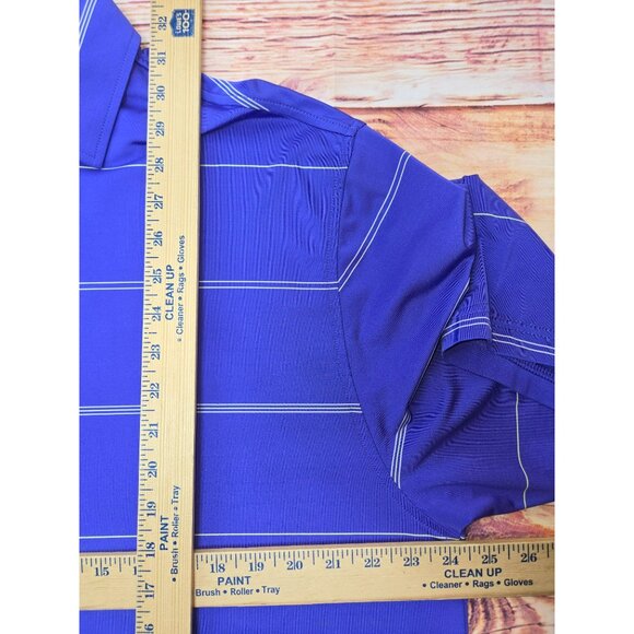 FOOTJOY FJ Men's Purple Striped Polo Golf Shirt Large - Picture 8 of 8